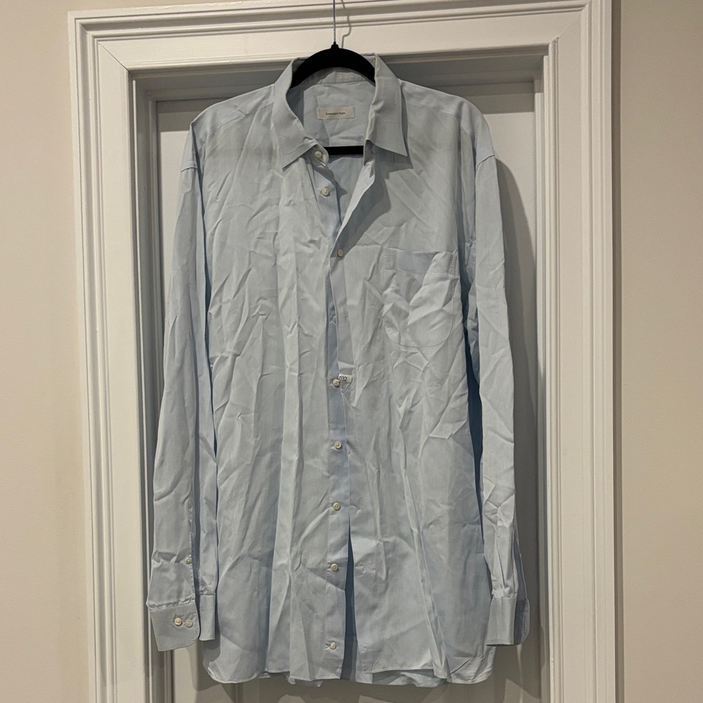Ermenegildo Zegna Sky Blue Dress Shirt